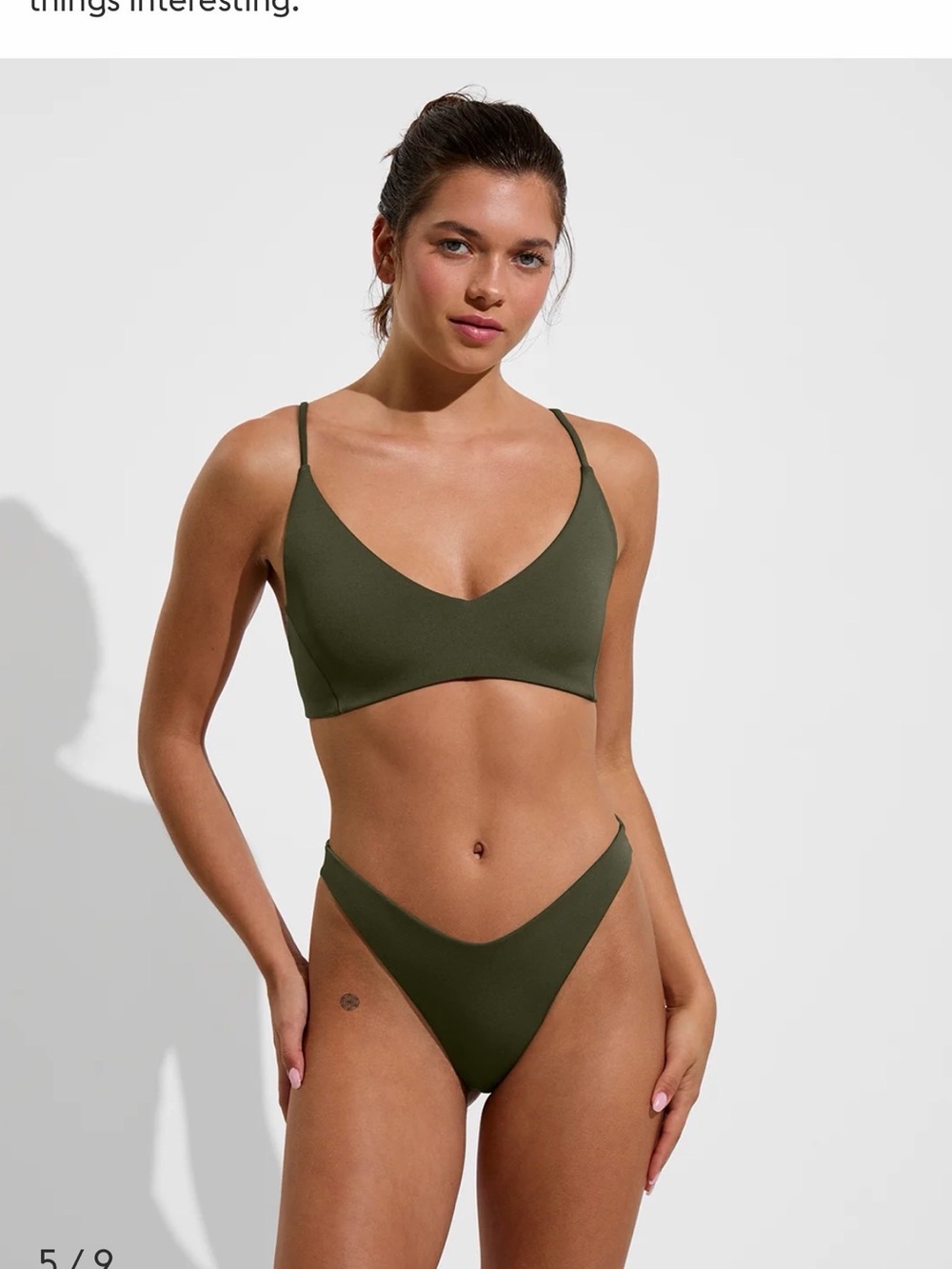 Left On Friday Martini Green Bikini Bottoms